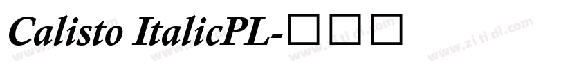 Calisto ItalicPL字体转换